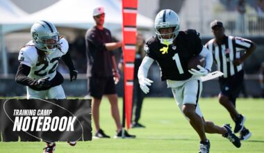 Training Camp Notebook 8/10: Tre Tucker, Alex Bachman see high productivity day - Raiders.com