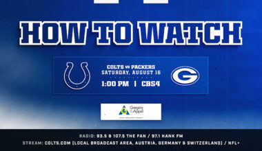How to watch the Green Bay Packers at Indianapolis Colts on August 16, 2025