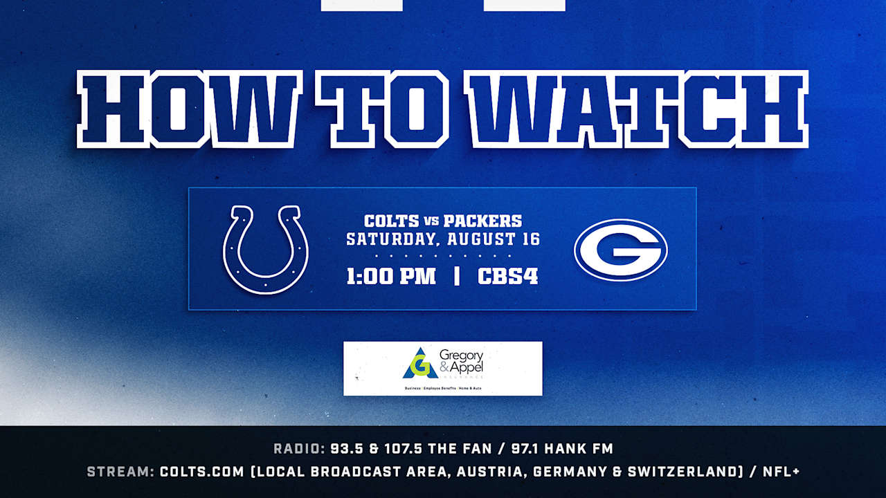 How to watch the Green Bay Packers at Indianapolis Colts on August 16, 2025