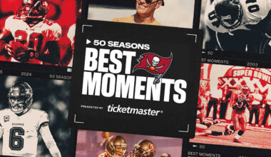 50 Seasons Buccaneers Best Moments Presented by Ticketmaster