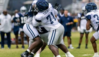 Nate Thomas on 'confidence' in LT battle