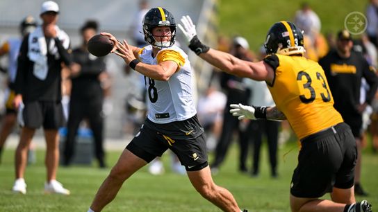 Steelers' Will Howard and Jack Sawyer Steelers' Will Howard and Jack Sawyer