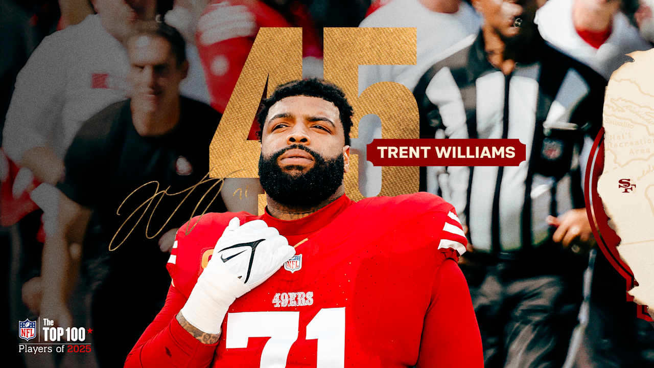 Trent Williams Ranked No. 45 on NFL's 'Top 100 Players of 2025'
