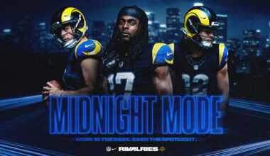 Los Angeles Rams unveil new “Midnight Mode” uniform as part of NFL & Nike's rivalries program, connecting athletes & fans like never before
