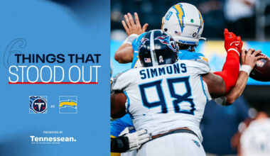 Six Things That Stood Out for the Titans in Sunday's Loss to the Chargers