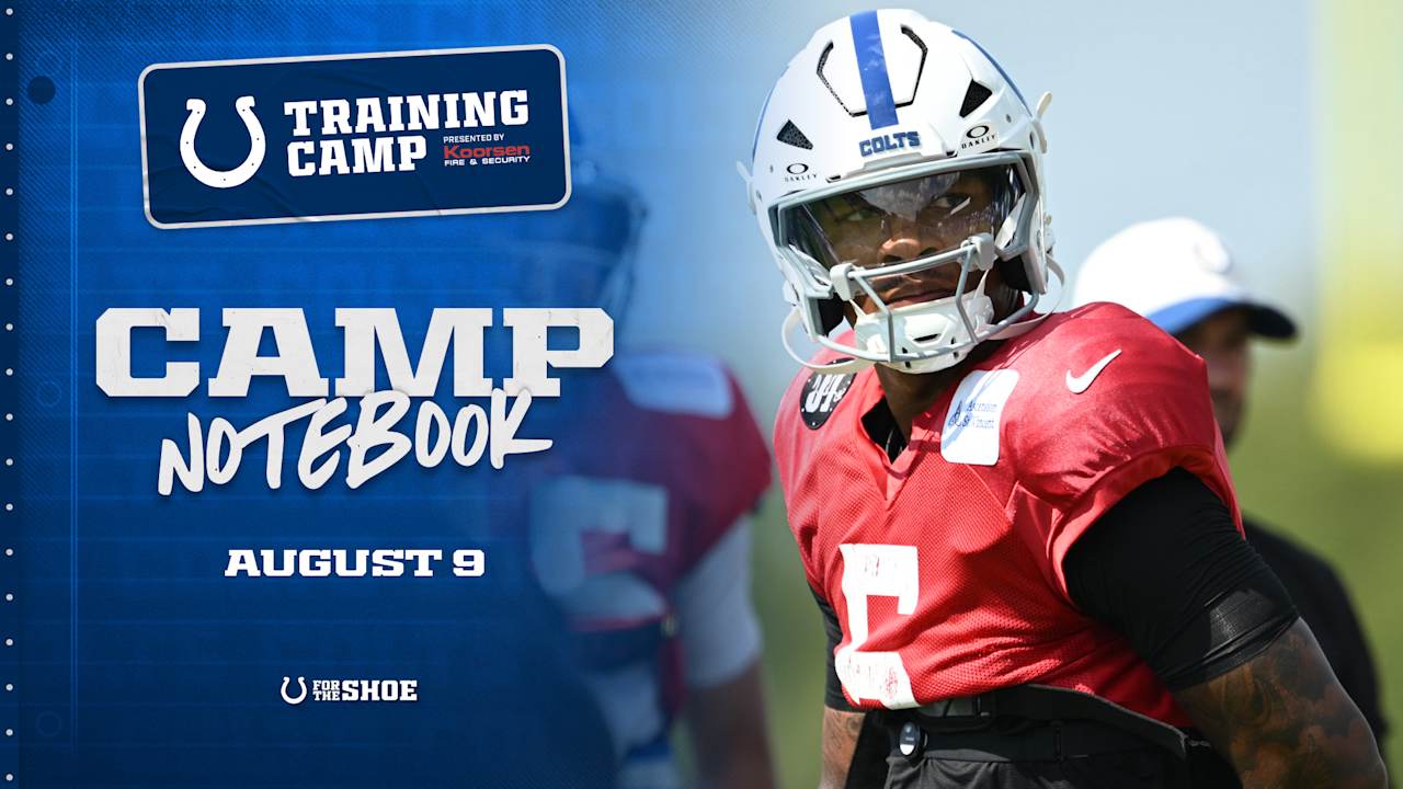 Anthony Richardson Sr. practices after sustaining dislocated pinkie vs. Ravens