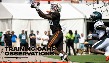 Browns’ offense scores in second joint practice with Eagles