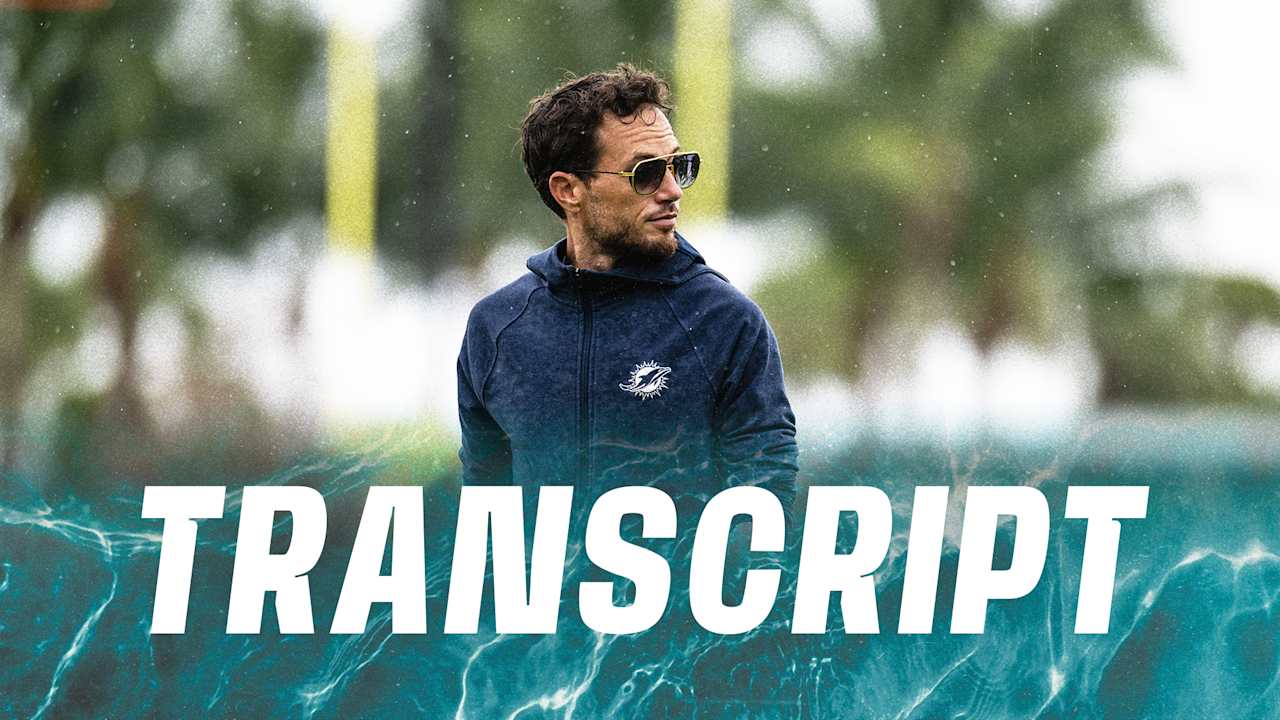 Transcript: Mike McDaniel's Media Availability - Postgame Quotes