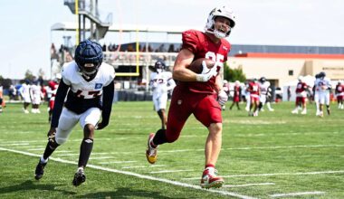 Back Home In Colorado, Trey McBride Shows Broncos His Elite Game During Joint Practice