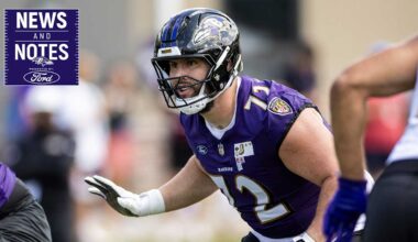 Ravens’ Starting Offensive Line Is Set, But Tough Roster Decisions Remain
