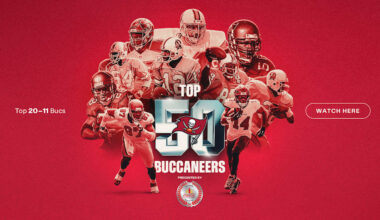 50 Seasons, Top 50 Tampa Bay Buccaneers Revealed: 20-11