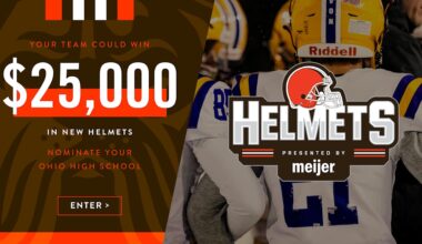 Browns announce Riddell as new partner for HELMETS program
