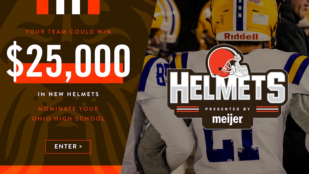 Browns announce Riddell as new partner for HELMETS program