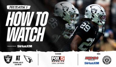 How to watch Las Vegas Raiders at Arizona Cardinals on August 23, 2025