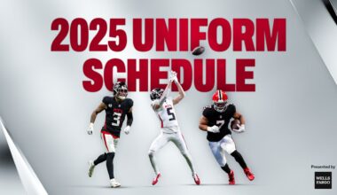 Falcons' 2025 uniform schedule unveiled