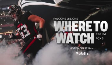 Where to watch Detroit Lions vs. Atlanta Falcons
