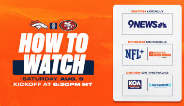 How to Watch: Broncos at 49ers