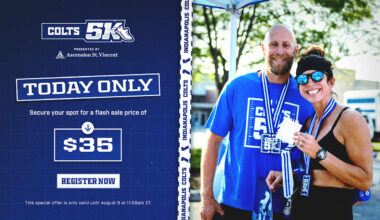 Register for Colts 5K today for $35