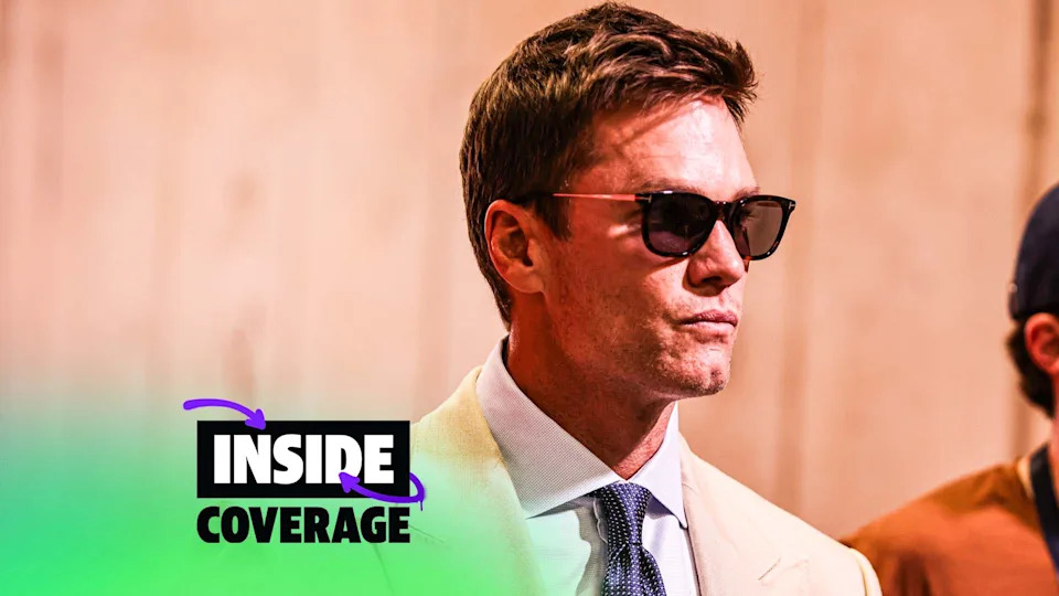 Is it fair for Tom Brady to sit in the Raiders' coaching booth as an NFL broadcaster? (Photo by Scott Winters/Icon Sportswire via Getty Images)