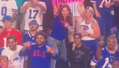 Female Buffalo Bills Fans Spotted With Wild Sign In The Stands During TNF That You Defintely Don’t Want Your Kids Seeing [VIDEO]