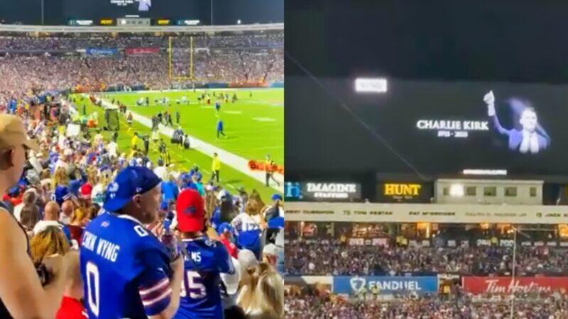 Cameras Caught Female Buffalo Bills Fan’s Disgusting Gesture During Moment Of Silence For Charlie Kirk [VIDEO]