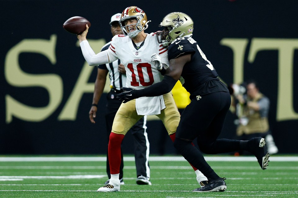 Jones put in a brace display on his Niners debut