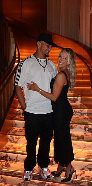 Brittany shared pictures of the Chiefs star's 30th birthday celebrations