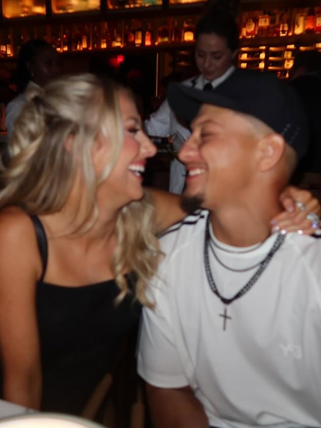 The couple - who recently celebrated Brittany's birthday - were all smiles in the pictures