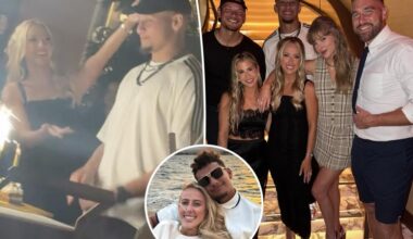 Taylor Swift and Travis Kelce celebrate Patrick Mahomes' 30th birthday after Chiefs' loss