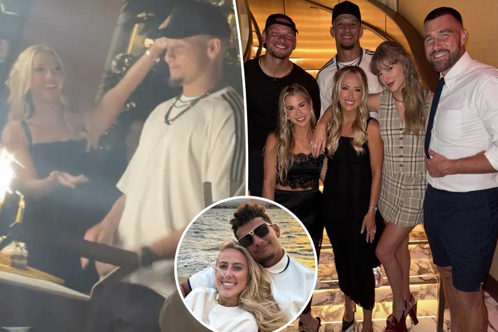 Taylor Swift and Travis Kelce celebrate Patrick Mahomes' 30th birthday after Chiefs' loss