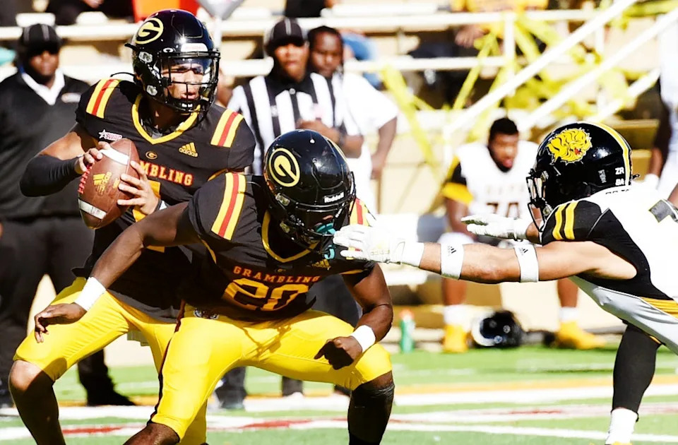 Grambling's Julian Calvez during their game against Pine Bluff Saturday afternoon, November 5, 2022, at the Eddie G. Robinson Memorial Stadium at Grambling State University.
