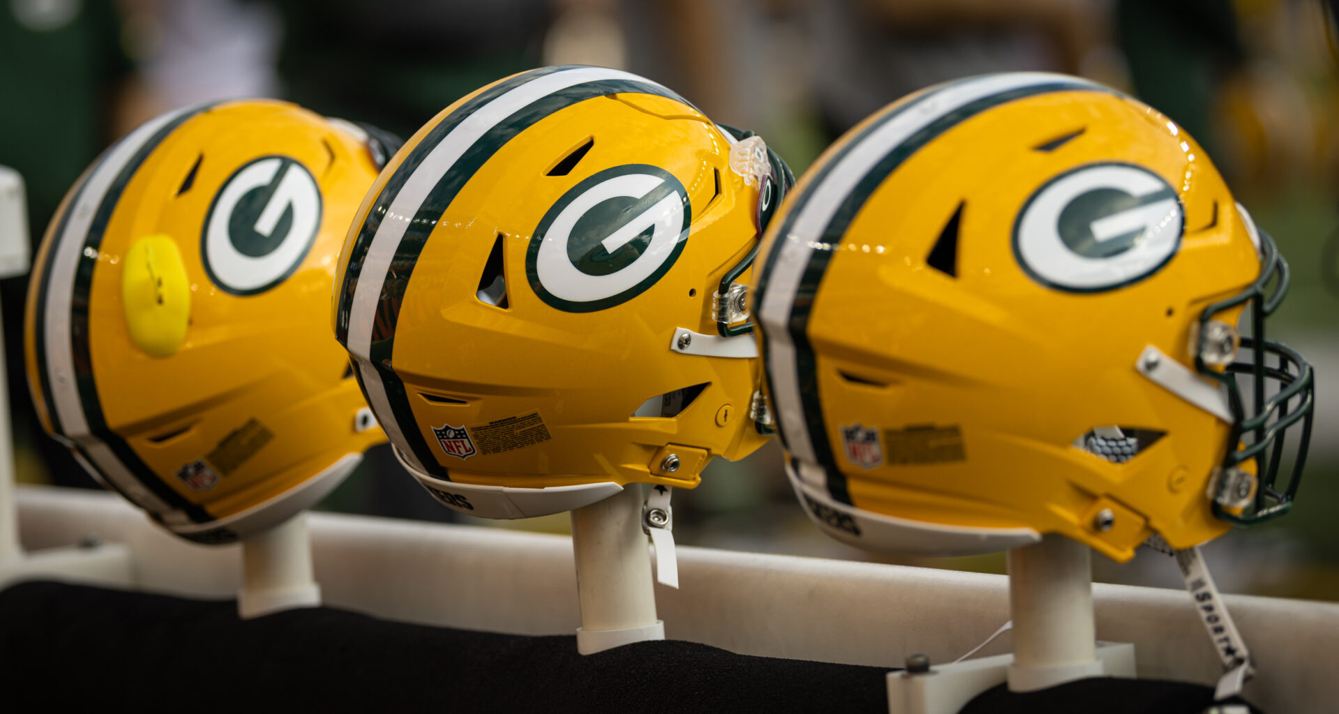 Green Bay Packers helmets