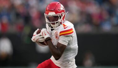 Xavier Worthy injury update: Chiefs WR suffered dislocated shoulder vs. Chargers, per report