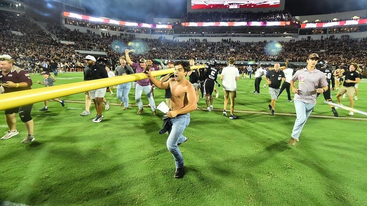 Mississippi State fined $500,000 for fans storming the field after beating No. 12 Arizona State