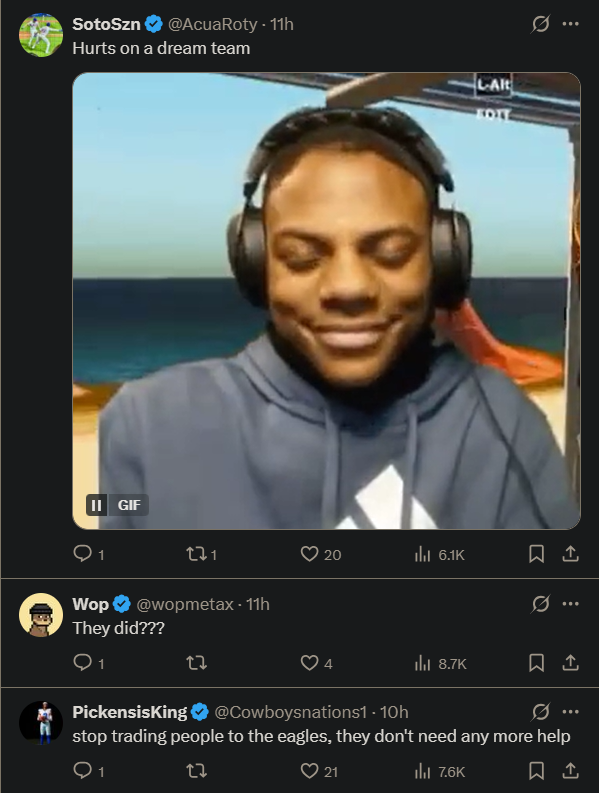 (Fans react to Tank Bigsby's trade to the Philadelphia Eagles) NFL-BIGSBY-2025