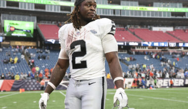 Las Vegas Raiders running back Ashton Jeanty