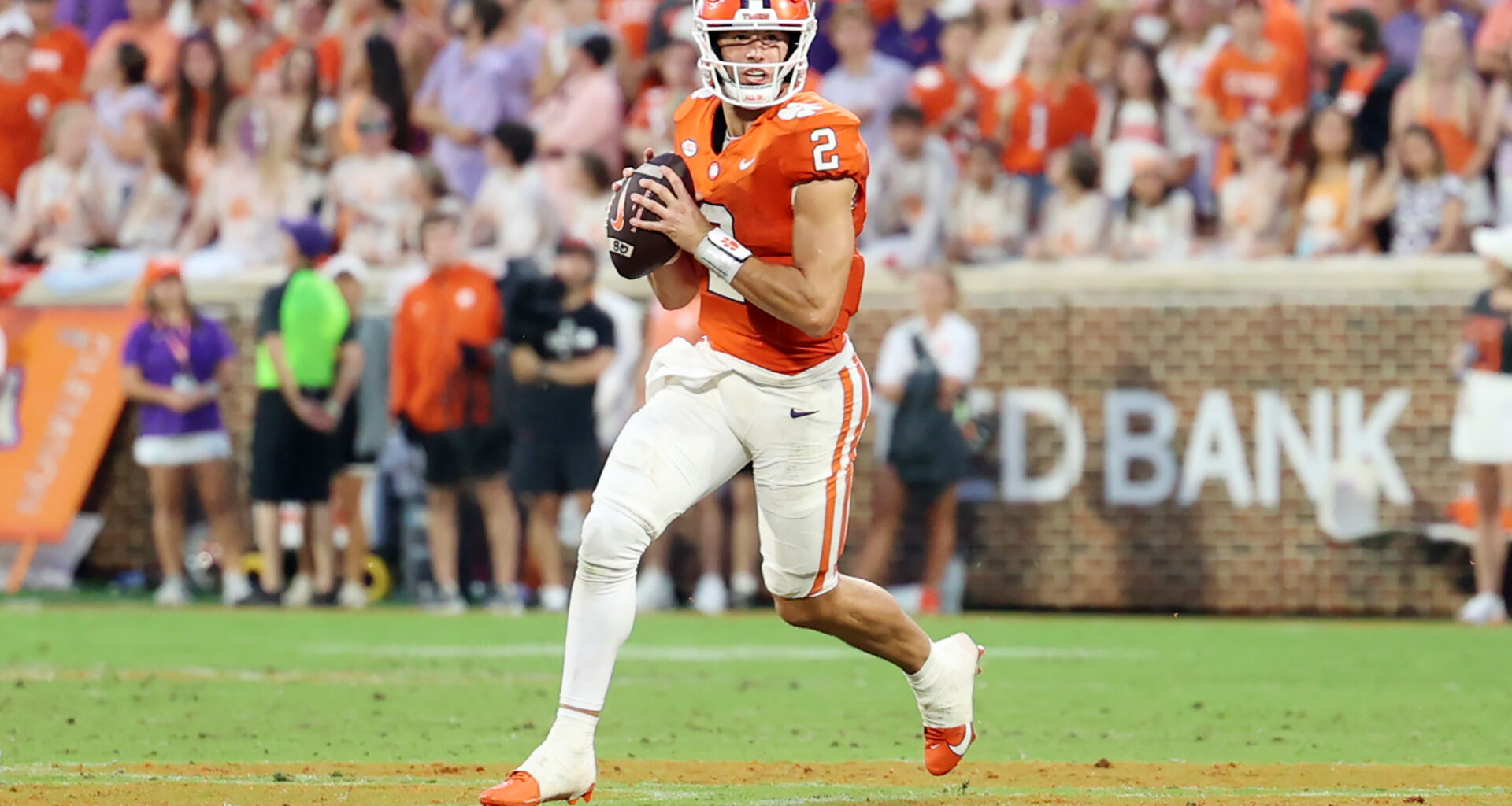 Cade Klubnik #2 of the Clemson Tigers