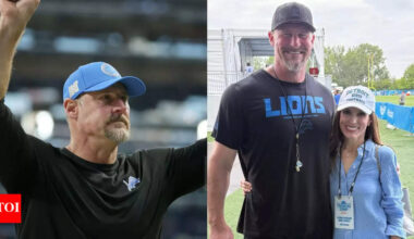 Dan Campbell’s wife posts viral photo of lion carrying bear cub after Detroit Lions crush Chicago Bears in Week 2 | NFL News