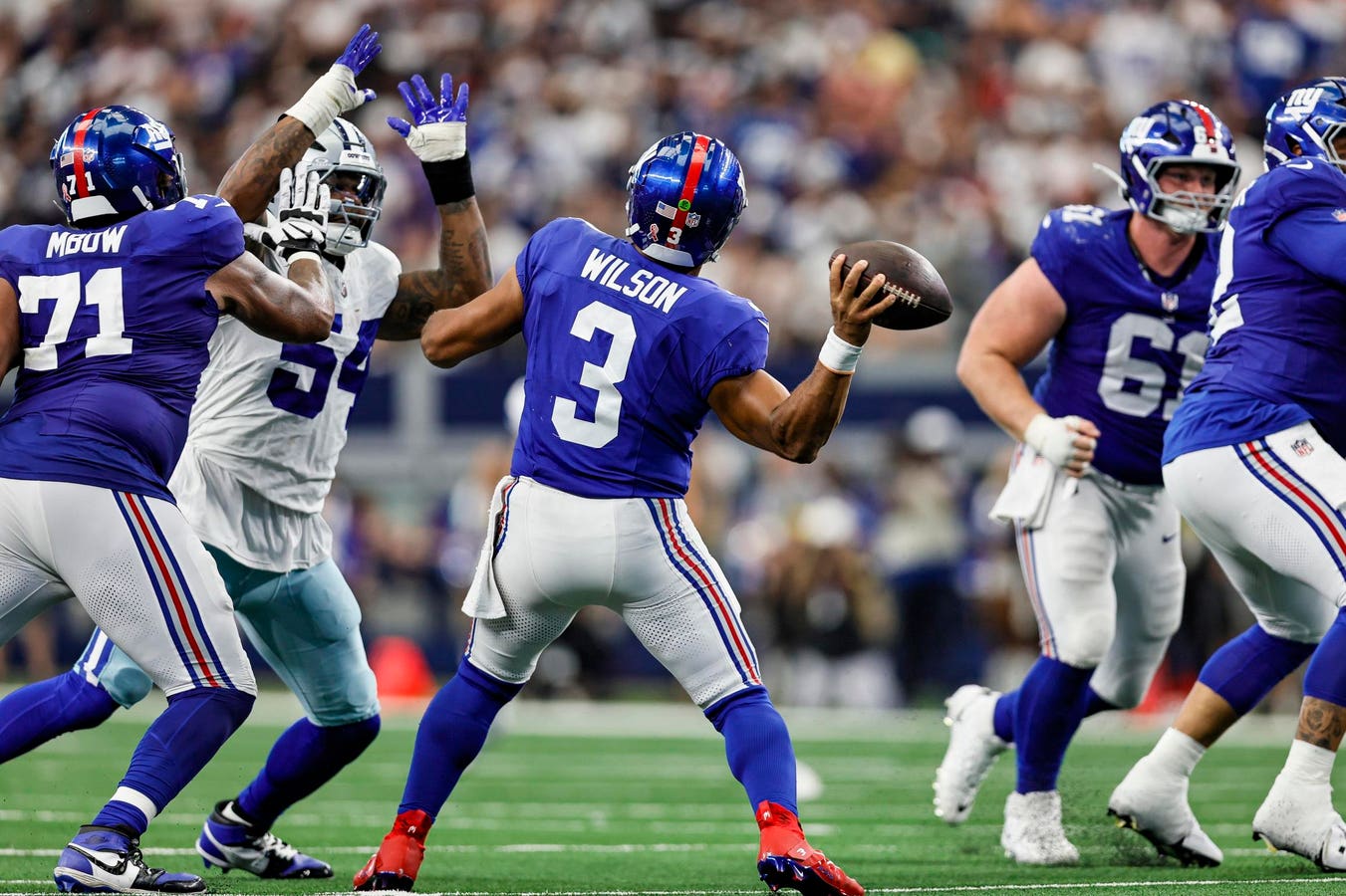 Russell Wilson Stars, OL Help Needed