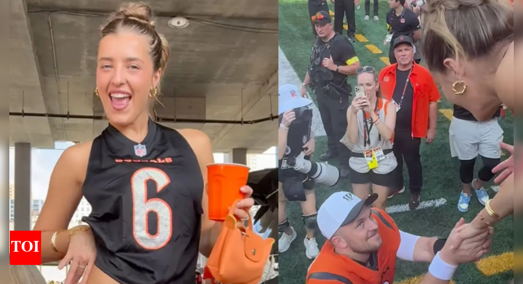Viral video captures Jake Browning and fiancée Stephanie Niles’ touching moment after Bengals victory vs Jaguars | NFL News