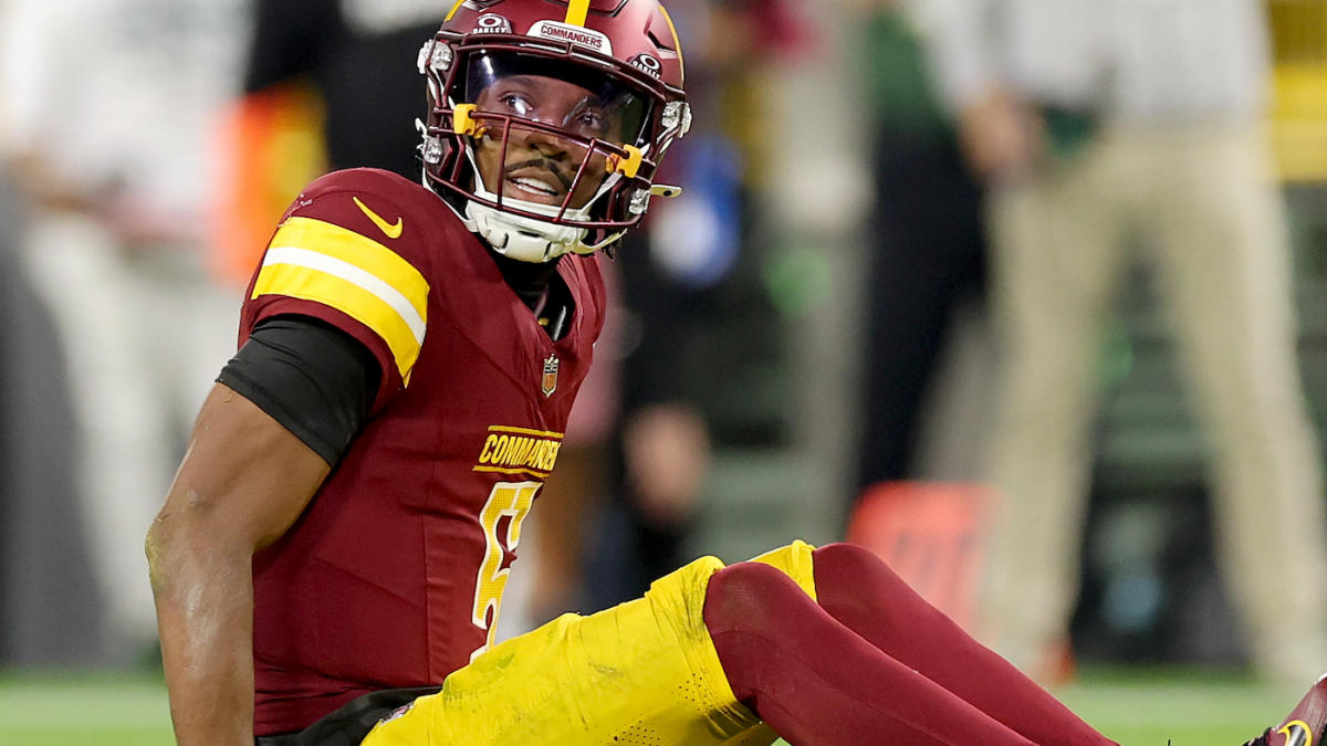 Jayden Daniels injury: Commanders QB 'day-to-day' with knee sprain ahead of Week 3 game vs. Raiders