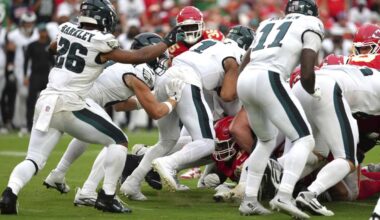 NFL: Eagles should've been penalized for a false start on a tush-push conversion vs. the Chiefs