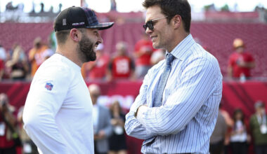 Baker Mayfield and Tom Brady