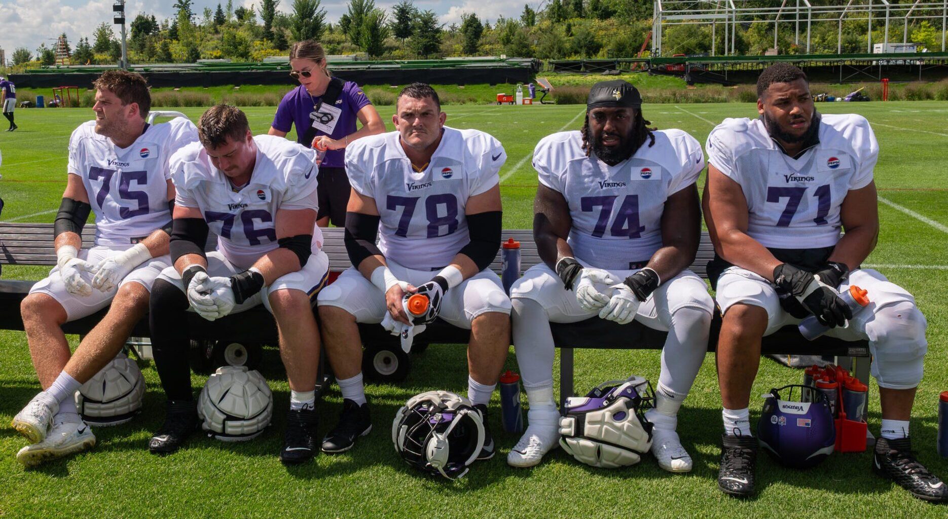 Minnesota Vikings Offensive Line Returns to Practice... with Bad News