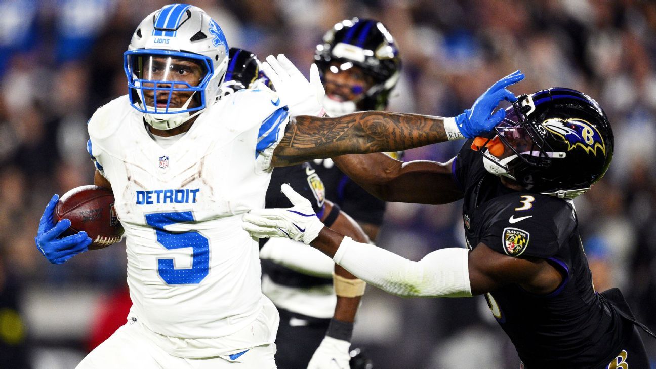 Rushing attack, pass rush help Lions defeat Ravens on road
