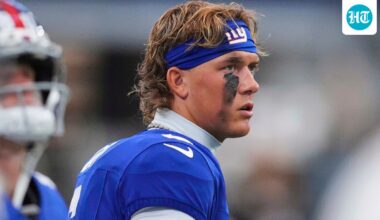 Jaxson Dart replaces Russell Wilson as Giants starting QB, NFL fans ‘excited’