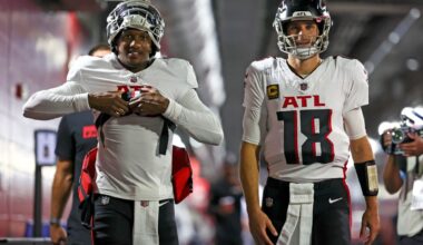 Atlanta Falcons QBs Michael Penix Jr. and Kirk Cousins