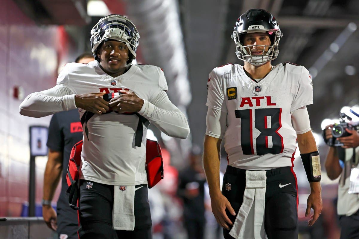 Atlanta Falcons QBs Michael Penix Jr. and Kirk Cousins