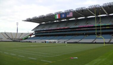 Dublin's Croke Park is being transformed for Steelers game