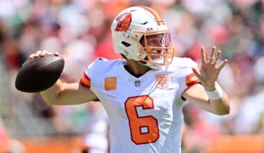 Buccaneers QB Baker Mayfield questions Eagles' plan to beat the Tampa heat: 'I don't think that helps them'